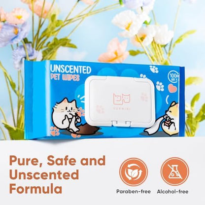 Unscented Pet Wipes (400pcs) - Hypoallergenic, Alcohol-Free & Soothing for Sensitive Skin - Head-to-Tail Cleaning for Dogs & Cats - Safe for Face, Coat, Paws & Butt - Image 3