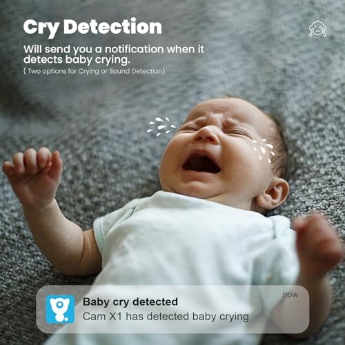 litokam 2K Indoor Security Camera, 360° Cameras for Home Security Indoor with Motion Detection, Pet Cam with Phone App, Baby Monitor-Night Vision - Image 6