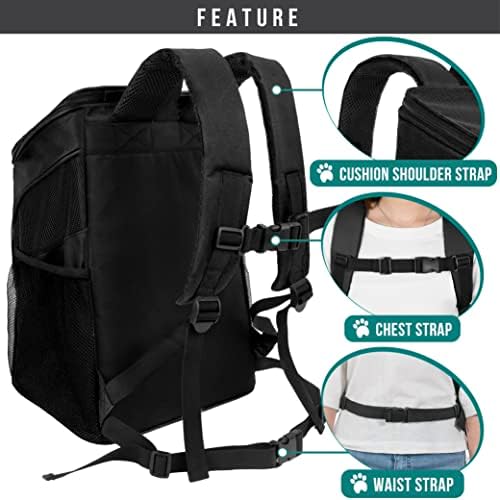 PetAmi Cat Backpack Carrier for Small Dogs and Large Cats, Airline Approved - Image 4