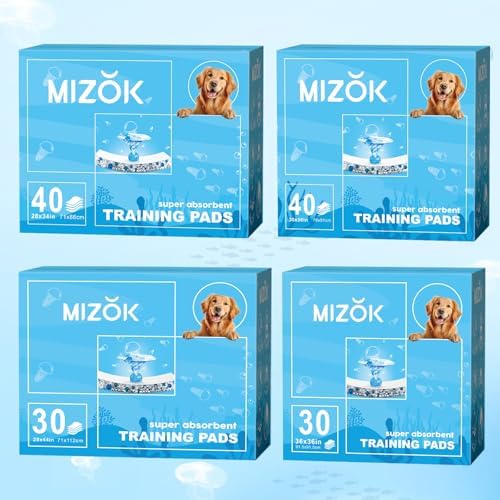 MIZOK XXL Pee Pads for Dogs Super Absorbent Extra Heavy Duty 28x44in 30Ct - Image 2