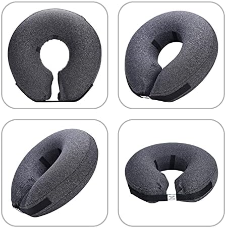 Inflatable Dog Cone Collar for After Surgery, Doggie Neck Blow up Donut Recovery ECollar, Soft Adjustable Dog Cone for Small Medium Large Dogs and Cats - Image 5