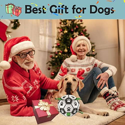 Ropes Soccer Balls Toy - Interactive Dog Toys for Tug of War, Puppy Birthday Gifts, Water Toy, Durable Balls World Cup for Large Dogs (9 Inch) - Image 7