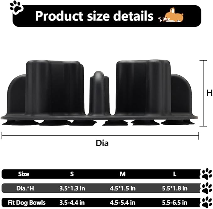 Soft Silicone Anti-Choking Puzzle Dog Bowl Insert, Anti-Slip Slow Down Eating Feeder, Compatible with Regular Elevated Dog Bowls