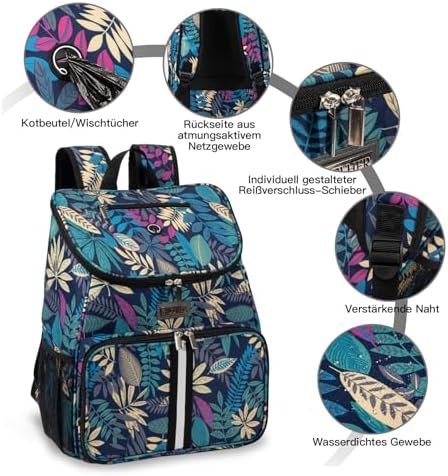 BAGLHER丨Dog Travel Bag, Airline Approved Pet Supplies Backpack, Dog Travel Backpack with 2 Silicone Collapsible Bowls and 2 Food Baskets - Image 5