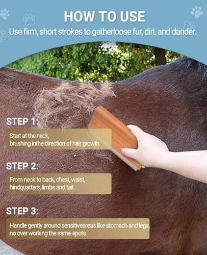 Dog Brush for Shedding | Pet Hair Removal Tool, Cat Grooming Supplies, Deshedding Dog Brush | Combs for cleaning and grooming short and long hair (L (5.3 Inch)) - Image 4
