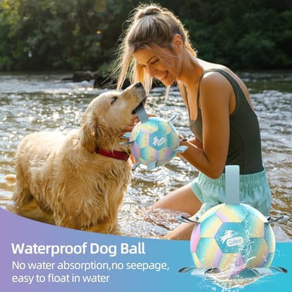 QDAN Herding Ball for Dogs, Soccer Interactive Toys for Large Dogs, 8 Inch - Image 4