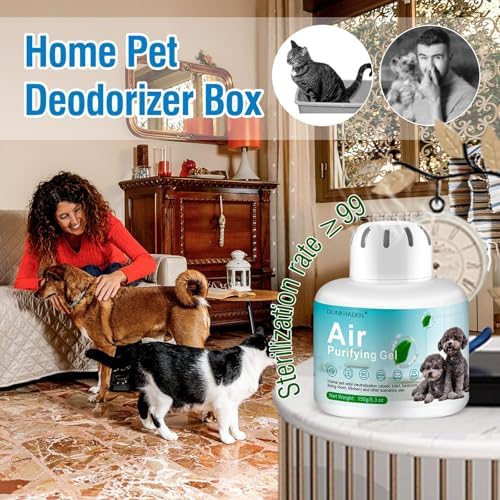 Pet Odor Eliminator Gel, 5.3 oz Pet Odor Absorber Box, 90-Day Long-Lasting Odor Absorber for Cats & Dogs, Plant-Based Air Freshener for Home, Litter Box, Kennel & Pet Areas (B) - Image 3
