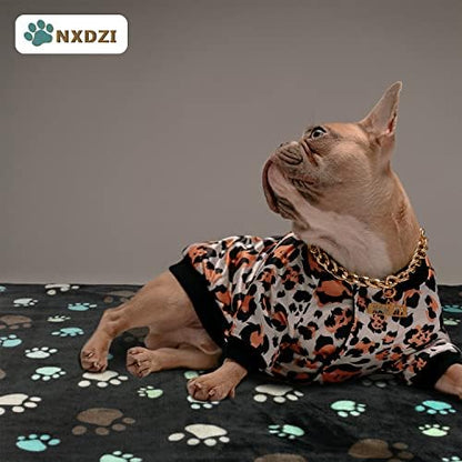 Dog Blankets for Medium Large Dogs, 3 Pack Dog Blanket Washable 41" x 31", Fuzzy Soft Pet Mat Throw Cover for Kennel Crate Bed, Cute Paw Pattern, Cat Blanket, Blankets for Dogs, Pet Blanket - Image 4