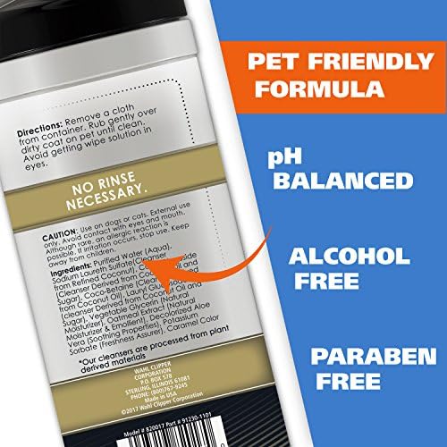 Wahl USA Pet Refresh Cleaning Wipes for Dogs, Coconut Lime Verbena, 50 ct - Image 3