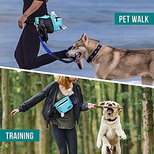 PetAmi Dog Fanny Pack, Treat Pouch for Dog Walking Training, Turquoise Blue - Image 6