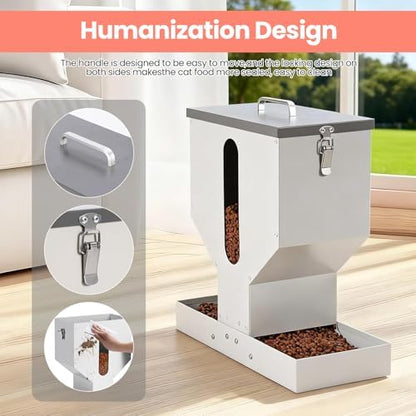 Gravity Cat Feeder 2 Cats - 12L Automatic Dual Cat Feeder - Image 6