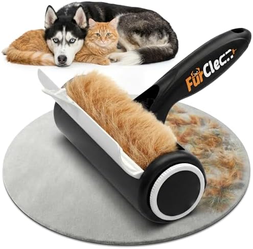 FurClean Pet Hair Removal Roller - Electrostatic Absorption Reusable Lint Rollers for Pet Hair - Cleaning Tool for Furniture, Couch and Carpet - Large Storage Compartment with Easy Disposal by Unknown