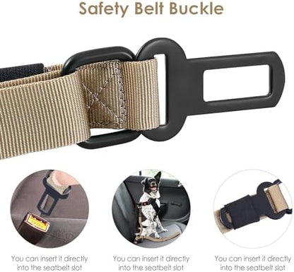 Hotsky Tactical Bungee Shock Absorbing No Pull Strong Dog Leash,Khaki,4-6FT - Image 4