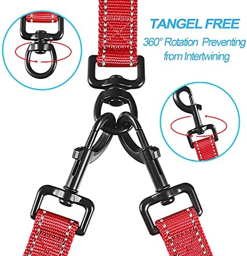 PetBonus Double Dog Leash, No Tangle Dual Leash, Walking Training Lead - Image 2