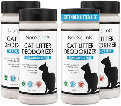 Nonscents Cat litter Deodorizer - Odor Eliminator - 4 Pack by NonScents