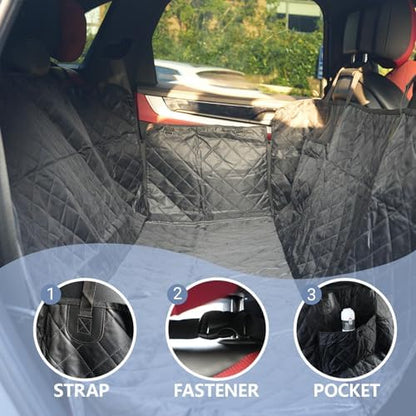 Dog Car Seat Cover for Back Seat, Waterproof Auto Backseat Hammock for Small & Large Dogs,Washable Rear Seat Pet Cover Protector Accessories for Cars, Trucks, SUVs - Image 6