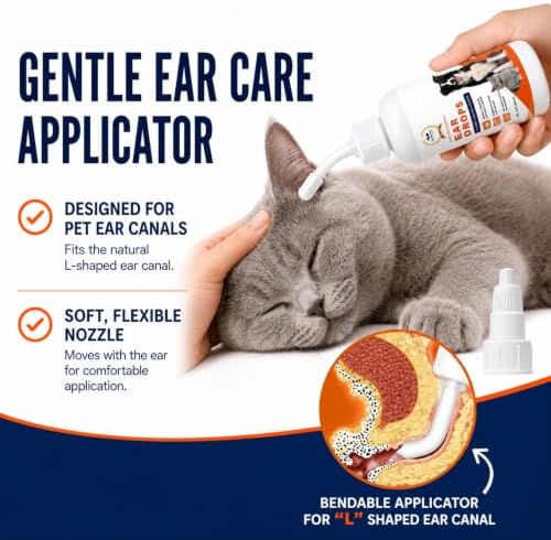 Dog Ear Cleaner Drops & Ear Wipes Kit – Advanced Pet Ear Cleaning Solution with Hypochlorous Acid, Helps Relieve Itchy Ears, Removes Wax & Odor, Gentle for Dogs & Cats - Image 5