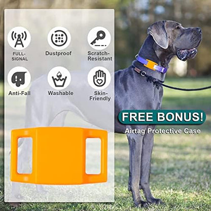 Squeaky Dog Balls, Indestructible Dog Toys for Aggressive Chewers Large/Medium Breed, Natural Rubber Interactive Chew Toys for Teeth Clean, Relieves Anxiety (Orange) - Image 5