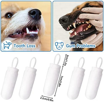 Chunful 20 Pcs Dog Fingerbrush Microfiber Full Soft Finger Pet Toothbrush - Image 6