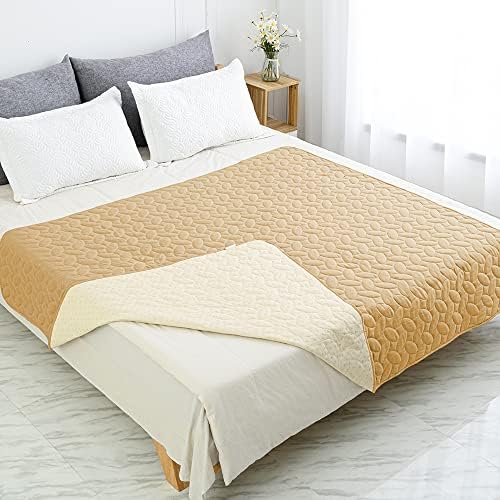 Ameritex Waterproof Pet Bed Cover Anti-Slip Dog Bed Blanket for Sofa and Furniture Waterproof New Pattern Design (Sand, 30x90 Inch (Pack of 1)) - Image 7