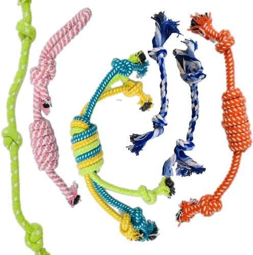 Jalousie Multipack Dog Squeaky Toys Bulk Bundle Pup Toy - Puppy Toys for Pets for Small Medium Breed (12 Pack Rope and Plush Animals) - Image 7