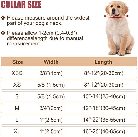 Reflective Dog Collar, Puppy Collar with Buckle Adjustable, Black L - Image 5