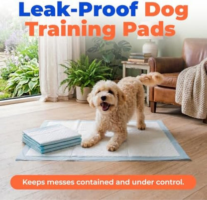 Best Pet Supplies Extra Large Dog Training Puppy Pee Pads - Blue, 40 Count - Image 2