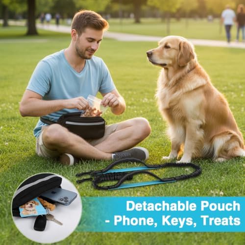 Hands-Free Bungee Dog Leash for Large Dogs, Waist Leash for Dog Walking - Image 4