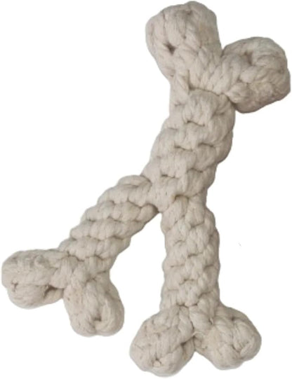 Midlee Thanksgiving Meal Rope Dog Toy Set - Turkey Leg & Wishbone