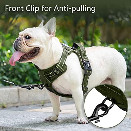 PoyPet No Pull Dog Harness, Reflective Vest with 2 Leash Clips & Handle - Image 3