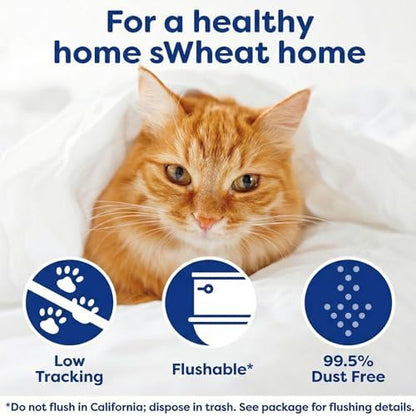sWheat Scoop Triple Action Natural Wheat Cat Litter Odor Guard Technology, 3X Stronger Clumping, Super Absorbtion, 99.5% Dust Free Performance, 28 Pounds - Image 7