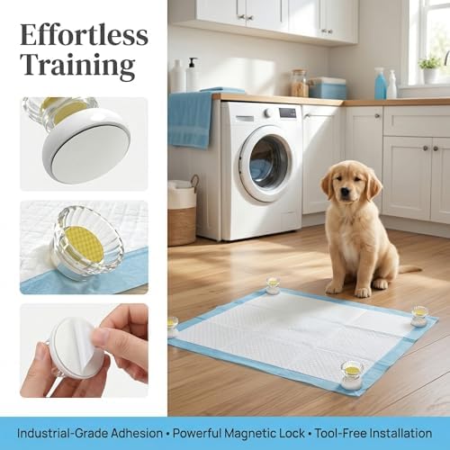 Non Slip Dog Pee Pad Holder, Strong Adhesion, 4 Pcs - Image 4