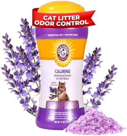 Arm & Hammer Cat Litter Deodorizing Crystals, Lavender and Vanilla, 15 Oz - Image 4