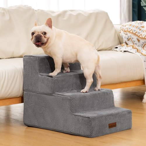 Aodisman Dog Steps for Bed & Couch,18.5" H 4-Step Pet Stairs for Small Dogs - Image 5