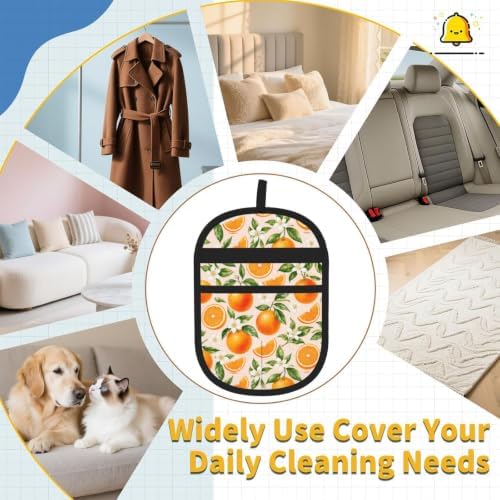Oranges Pet Hair Removal Glove Brush Pet Hair Remover Tool for Carpet - Image 7