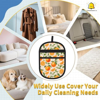 Oranges Pet Hair Removal Glove Brush Pet Hair Remover Tool for Carpet - Image 7