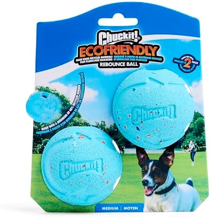 Chuckit! Rebounce Ball Dog Toy, Medium 2.5 Inch, for Dogs 20-60 lbs, Blue - Image 5
