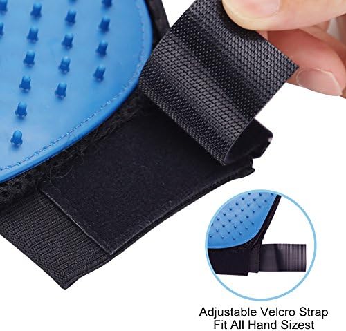 Pet Grooming Gloves 1 Pair Deshedding Mitt for Dogs Cats Bath Massage - Image 4