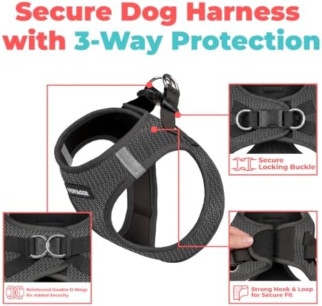 Voyager Step-in Air Dog Vest Harness - Gray 2-Tone, X-Large - Image 2