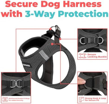 Voyager Step-in Air Dog Vest Harness - Gray 2-Tone, X-Large - Image 2
