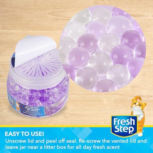 Fresh Step Litter Box Deodorizing Gel Beads, Lavender Scent, 12 Oz - Image 4