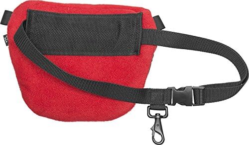 ActiveDogs Dog Handler Bag w/Bungee Leash, Water-Resistant Adjustable Treat Bag + Hands-Free 36"-52" Leash Combo - Purple Fleece