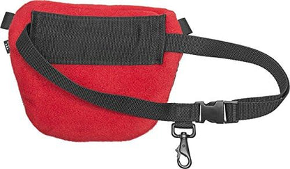 ActiveDogs Dog Handler Bag w/Bungee Leash, Water-Resistant Adjustable Treat Bag + Hands-Free 36"-52" Leash Combo - Purple Fleece