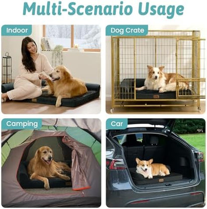 COZY KISS Orthopedic Dog Bed for Medium Small Size Dogs, L Shaped 30x20 in - Image 6