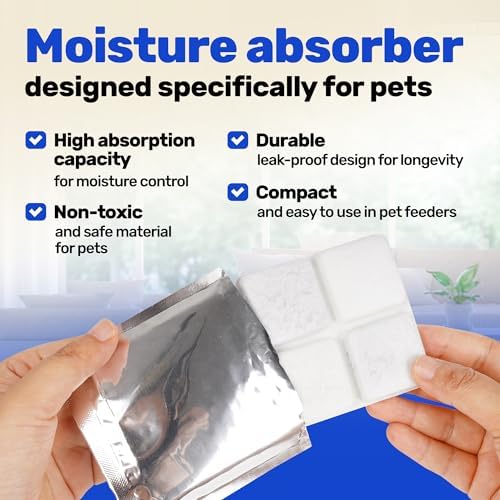 [12 Pack] Desiccant Bag for Petlibro Pet Feeder - Six-Month Supply Keeps Dog Food & Cat Food Dry + Fresh - Removes Moisture & Odors for Automatic Pet Feeders - Made from Silica, Carbon & Deoxidizer - Image 4