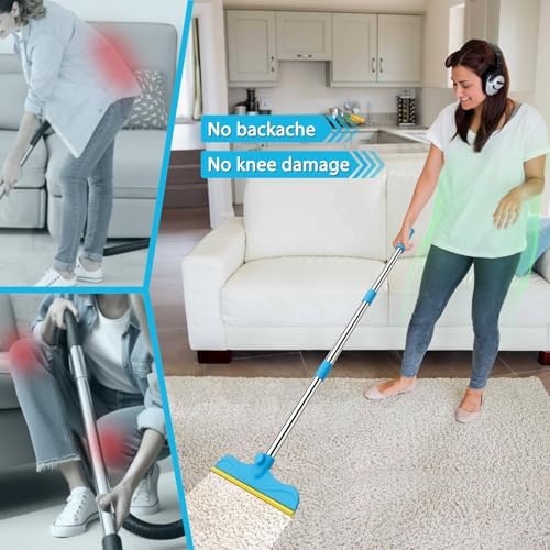 Carpet Rake for Pet Hair Removal Tool, 3 Pcs Dog Cat Hair Remover - Image 4