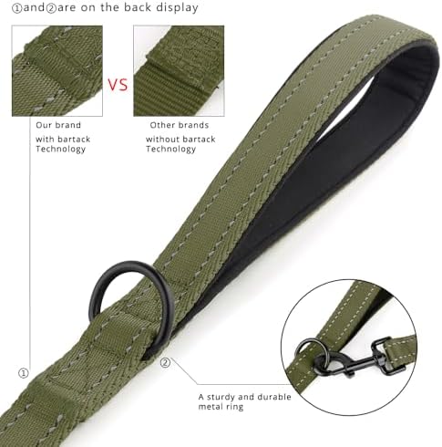 Plutus Pet Double Handle Dog Leash, 4 FT Long, for Medium Large Dogs - Image 3