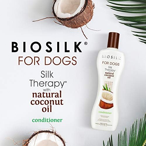 BioSilk for Dogs Silk Therapy Conditioner, with Coconut Oil, 12 Fl Oz - Image 2