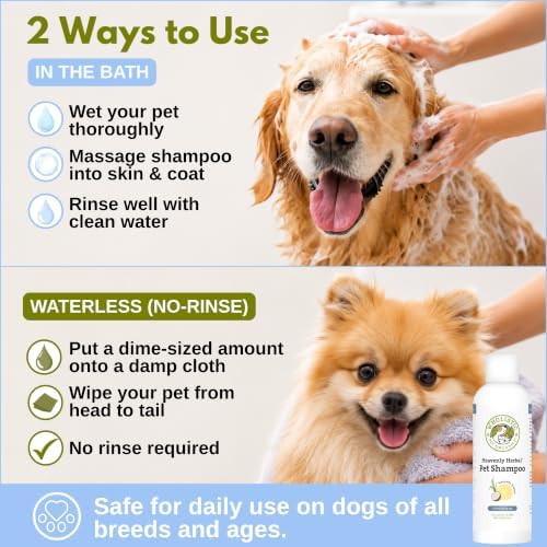 Organic Cat and Dog Shampoo for Sensitive Skin and Coat Support, 8 Oz - Image 5