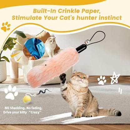 Interactive Cat Toys Accessory with Fish and Worm Toys for Cats to Chase - Image 3